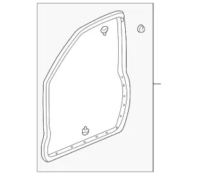 72350-s3v-a01 Acura Genuine Weatherstrip