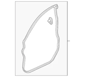 72350-tz3-a01 Acura Genuine Weatherstrip L Front Door