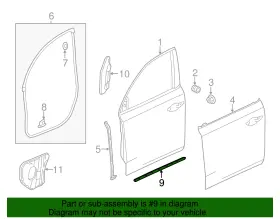 72367-tz5-a01 Acura Genuine Lower Seal #2