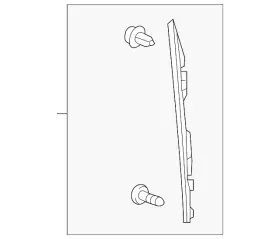 72376-tz3-a02 Acura Genuine Seal L Front Door Gap 72376-tz3-a02 Acura Genuine Seal L Front Door Gap