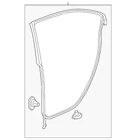 72810-tgv-a01 Acura Genuine Door Weather-strip