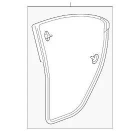 72815-tl0-003zb Acura Genuine Body Weather-strip 72815-tl0-003zb Acura Genuine Body Weather-strip