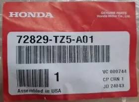 Weatherstrio72829-tz5-a01 Acura 72829-tz5-a01 2014-2020 Mdx Right Rear Door Filler Seal Oem #3