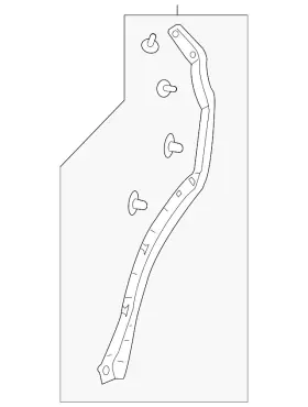72869-tjb-a01 Acura Genuine Seal L Rear Door Gap