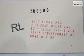 74730-tz5-a02 Acura 2014-2020 Mdx Rear Left Quarter Panel Protector Weatherstrip Seal Oem #3