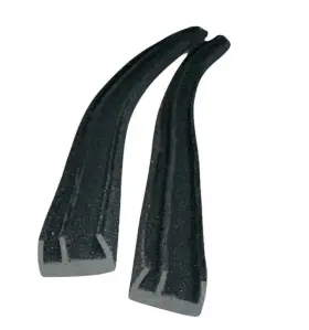 211898380b Airtec Vintage Vw Door Felt Channel Bottom Only Laminated Glass Bus Doors 50- 64 Pair