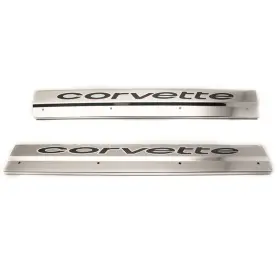 Acc0005 American Car Craft Laser Cut Door Sill Trim Kit Green Cf Ftcorvetteft Inlay For 1978-1982 Corvette