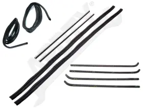 155089 Apdty Window Channel And Door Rubber Weatherstrip Dew Wipe Seal Kit 10pc