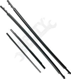 156697 Apdty Front And Rear Outer Belt Weatherstrip 4 Pc Kit