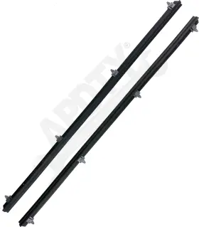 156698 Apdty Door Window Outer Belt Rubber Weatherstrip Dew Wipe Sweep Seal Kit
