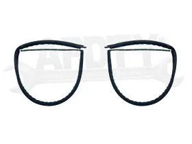 159789 Apdty Roof Panel Weatherstrip Seals - Left And Right