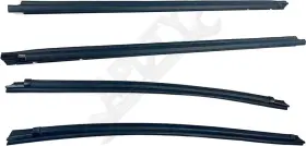 162228 Apdty Rubber Weatherstrip Dew Wipe Sweep Door To Glass Outer Seal Set