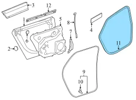 4e4833721c Audi 2004-2010 A8 Quattro - Rear Inner Door Seal / Weather Stripping #2