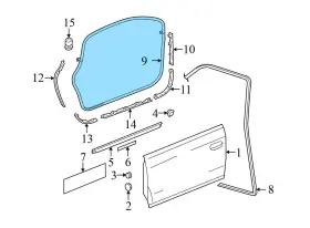 4f0837911b Audi 2009-2011 S6 - Front Outer Door Seal / Weather Stripping #2