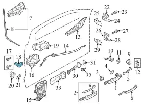 4g0839718a Audi 2012-2014 A6 Quattro - Rear Right Outer Door Seal / Weather Stripping #3