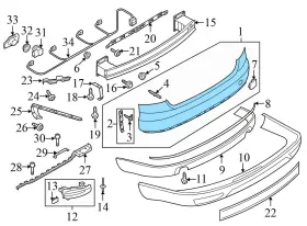 4h0827705b Audi 2013-2018 S8 - Trunk Lid Seal / Weather Stripping #3 4h0827705b Audi 2013-2018 S8 - Trunk Lid Seal / Weather Stripping #3