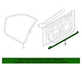 4j3-837-625-a Audi Genuine Lower Weather-strip #2