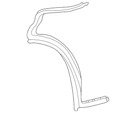 4j3-839-776 Audi Genuine Rear Weather-strip