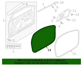 4ke-837-912-a Audi Genuine Door Weather-strip #2