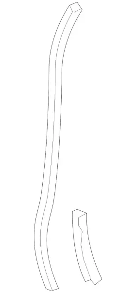 Audi 4m8-839-718-b Genuine Front Weather-strip