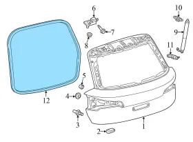 80a827705 Audi 2018-2020 Q5 - Trunk Hatch Seal / Weather Stripping #3