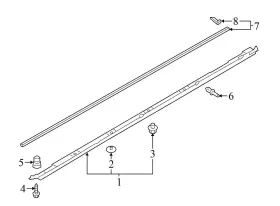 83a833178 Audi 2019-2023 Q3 - Rear Right Lower Inner Door Seal / Weather Stripping #3