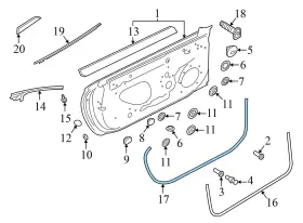 8w6837911 Audi 2017-2020 A5 Quattro - Front Outer Door Seal / Weather Stripping #3