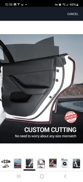 Ca048-pa Basenor Tesla Model Y Door Seal Kit Soundproof Rubber Weather Draft Strip #3