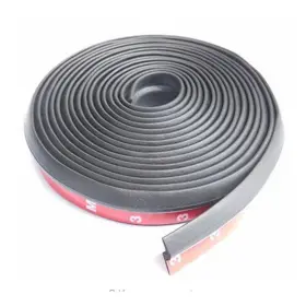 Bcsmmcar 105009650445 Z-shape Seal Weatherstrip Car Door Window Edge Protector Rubber Self-adhesive 4m