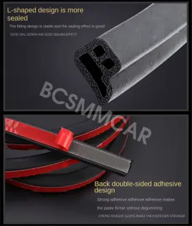 Dft63 Bcsmmcar 5m Upgraded L Shape Rubber Seal Strip Sound Insulation For Car Doors/hood/trunk