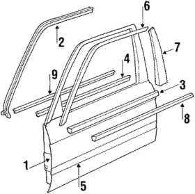 51-21-1-888-157 Bmw Genuine Door Weather-strip