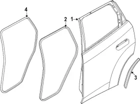 51-35-5-a31-9b1 Bmw Genuine Door Shell Seal