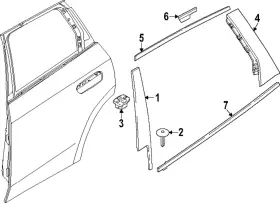 51-35-9-851-687 Bmw Genuine 2023-2024 X1 - Upper Molding Seal