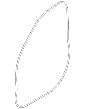 51-72-2-712-750 Bmw Genuine Door Weather-strip