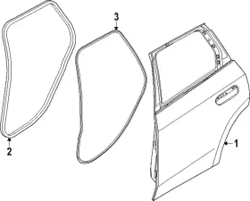 51-72-5-a2e-816 Bmw Genuine Weather-strip On Body