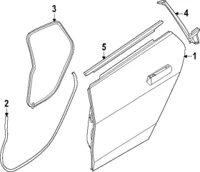 51-72-7-482-948 Bmw Genuine Weather-strip On Body 51-72-7-482-948 Bmw Genuine Weather-strip On Body