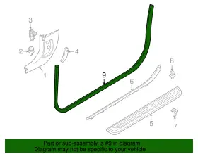 51-76-7-176-599 Bmw Genuine Opening Trim #2