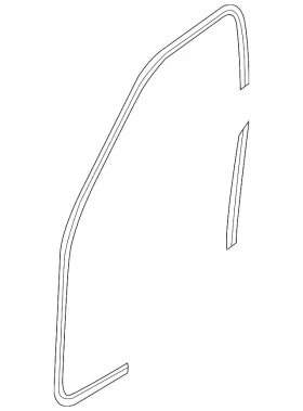 51-76-7-317-852 Bmw Genuine Door Weather-strip