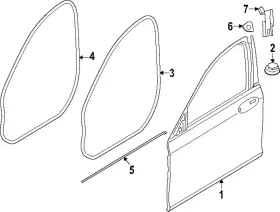 51-76-7-341-645 Bmw Genuine Lower Seal 51-76-7-341-645 Bmw Genuine Lower Seal