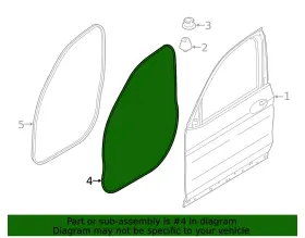 51-76-9-466-109 Bmw Genuine Surround Weather-strip #2