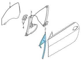 51337217491 Bmw 2012-2018 640i - Front Left Inner Door Gasket / Window Seal 7217491 #3