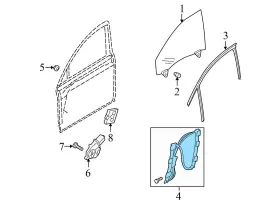 51357289261 Bmw 2010-2015 550i Gt - Rear Left Door Inner Seal 7289261 #3