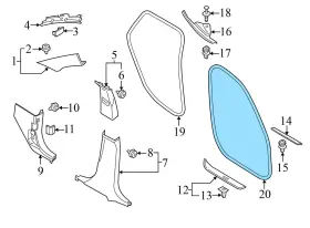 51722993436 Bmw 2012-2015 X1 - Rear Door Seal / Weather Stripping 2993436 #2