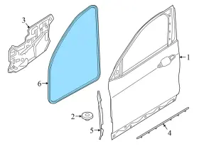 51727420830 Bmw 2019-2023 X2 28i F39 2.0l - Door Seal / Weather Stripping 7420830 #3