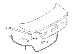 51767404466 Bmw 2017-2020 430i - Trunk Lid Seal / Weather Stripping 7404466 #3