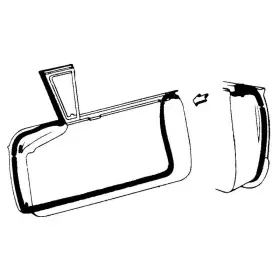 B5s-4020530-pr Carpenter Pair - Door Seal Kit 1955-57 Thunderbird T-bird
