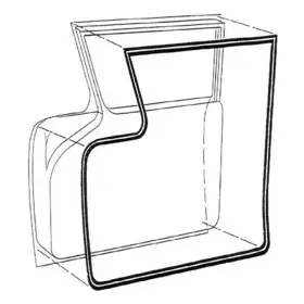 B7a-6420530-pr Carpenter Pair - Door Seal Kit 1957-58 Ford Fairlane Club Sedan And 500