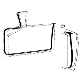 B9a-7620530-pr Carpenter Pair - Door Seal Kit 1959 Ford Retractable Convertible And 2 Hardtop