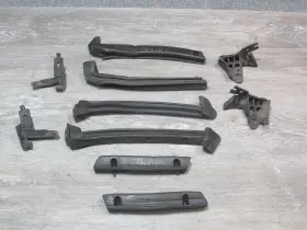 14100363 Chevrolet 86-96 Corvette C4 Convert Door Weatherstrip Lock Pillar Seal Set Oem #3