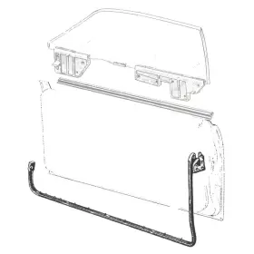 C80z-6320530-pr Dennis Carpenter Inc Door Seal Set Hardtop Convertible And Ranchero 1968-69 Ford Fairland Torino
